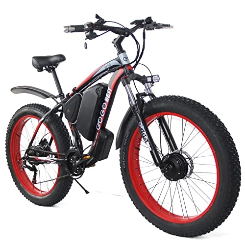 Vélos de montagne électriques : GOGOBEST GF700 Vélos électriques 26" Rouge
