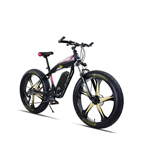 Vélos de montagne électriques : HESND zxc vélos pour adultes - Vélo électrique de montagne à neige 4.0 - Pneu de neige puissant à haute vitesse - Vélo électrique tout-terrain