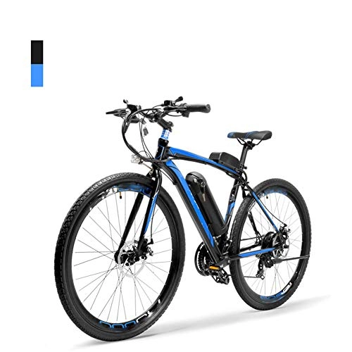 Vélos de montagne électriques : HWOEK Adulte Vélo Électrique Autoroute, Frein à Disque Double 26" Trekking et de Ville E-Bike 300W 36V Batterie Amovible Antivol Unisexe, Bleu, 10AH