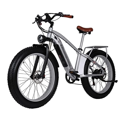 Vélos de montagne électriques : KOWM zxc Bikes for Men Fat Bike Electric Bike Mens Mountain Bike Adult Snow E Bike