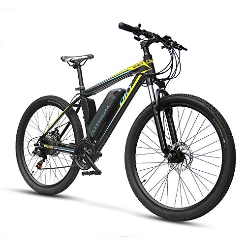 Vélos de montagne électriques : LIANG Vélo électrique 26 Pouces Mountain Ebike Batterie au Lithium   Longue portée Ebike, Noir - Double Batterie