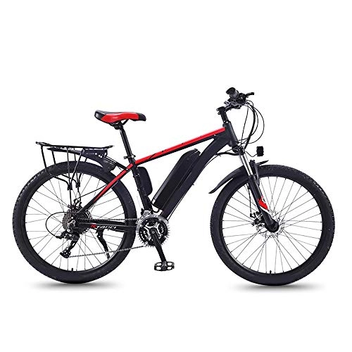 Vélos de montagne électriques : LUNANA Vélos électriques pour Adultes Femmes Hommes Électrique e-Bike, 21 Speed, 50 km, for Men's Magnesium Alloy Cycling Bicycle All Terrain