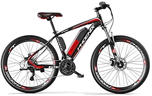 Vélos de montagne électriques : New Vélo de Montagne électrique, 26, 5 pouces vélo électrique 250W VTT 36V étanche et anti-poussière au lithium-ion for l'extérieur Cyclisme Voyage Out travail , pour Adulte Femme / Homme ( Color : Red )