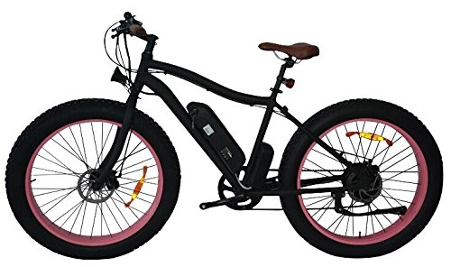 Vélos de montagne électriques : Objectif tendance OT-FATELECT VTT électrique Noir / Rose