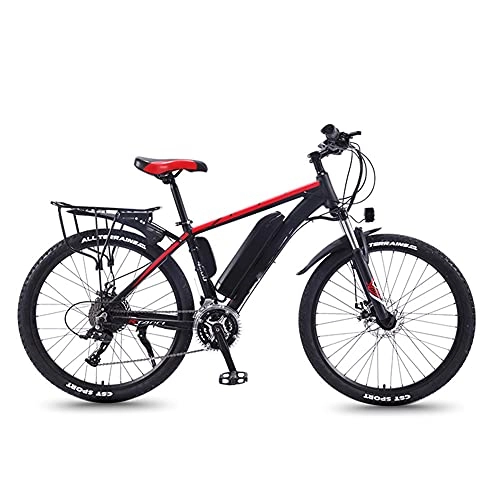 Vélos de montagne électriques : QININQ Vélos électriques pour Adultes, en Alliage de magnésium eBikes Vélos Tout Terrain, 26" 36V 350W 8Ah Amovible au Lithium-ION pour Hommes Montagne Ebike