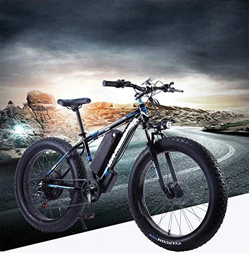 Vélos de montagne électriques : SHIJING l'amour de la liberté 26 Pouces vélo électrique 48V 13Ah Batterie au Lithium électrique VTT 500W Moteur électrique Neige vélo
