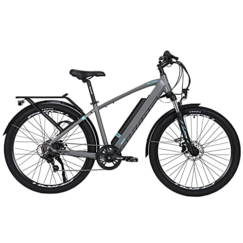 Vélos de montagne électriques : TAOCI Vélo électrique pour Adulte, 27, 5" 36 V 250 W, vélo électrique Shimano 7 Vitesses, Batterie 12, 5 Ah, vélo électrique de Montagne pour Les trajets en Voyage