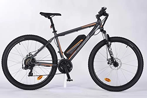 Vélos de montagne électriques : TVT E Vortex Vélo électrique Adulte Unisexe, Gris Sombre Mat, M