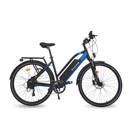 Vélos de montagne électriques : URBANBIKER vélo électrique VTC VIENA (Bleu 26"), Batterie Lithium-ION Cellules Samsung 840Wh (48V et 17, 5Ah), Moteur 350W, 26 Pouces, Freins hydrauliques