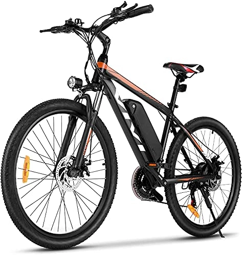 Vélos de montagne électriques : VIVI Vélo Électrique, 26" VTT Électrique, 250W Vélos électriques pour Adultes avec Batterie Lithium-ION Amovible De 10, 4 Ah, Engrenages Professionnels 21 Vitesses (26 Pouces-Jaune)
