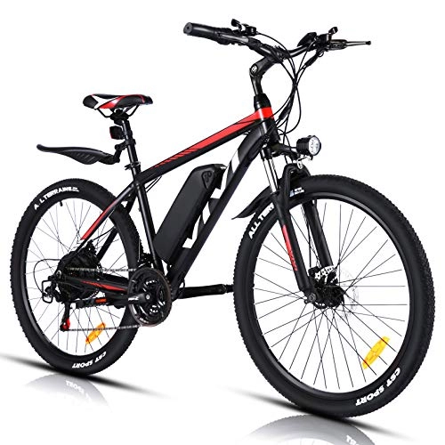 Vélos de montagne électriques : VIVI Vélo Électrique Adulte Vélo de Montagne 26", Batterie 36V / 10.4Ah Amovible / Engrenages 21 Vitesses / Convient aux Adultes
