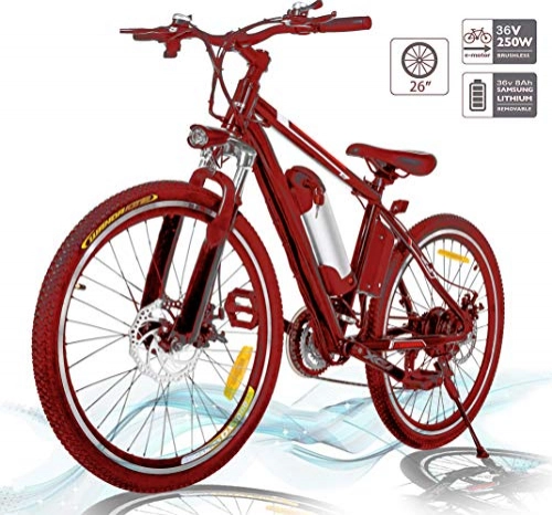 Vélos de montagne électriques : vélo de Montagne à Batterie au Lithium 36V 250W 8A, vélo électrique de Grande capacité de 25 Pouces avec Batterie au Lithium et Chargeur, Système de Transmission à 21 Vitesses, 22-30 km / h