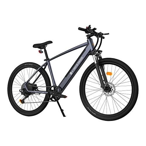 Vélos de montagne électriques : Vélo Electrique ADO D30, VTT Électrique d'assistance à la pédale, Shimano 11, Écran LCD et LED Luci, 10.4Ah, 25 km / h, 250W, E-Bike pour Ville / Plage / Neige