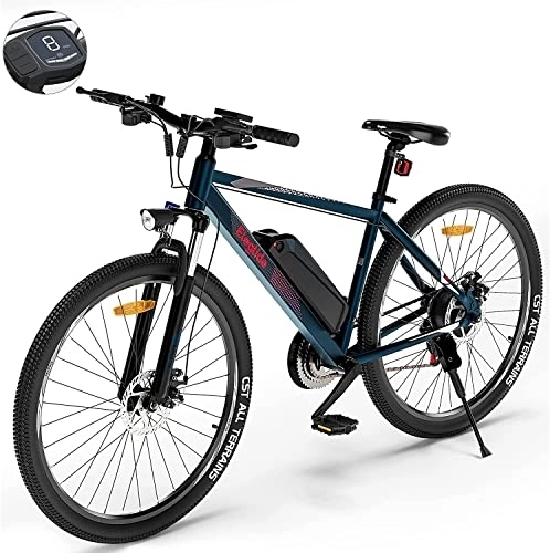 Vélos de montagne électriques : Vélo Électrique, Eleglide M1 Nouvelle Version Vélo de Montagne électrique 27.5", VTT Électrique, Batterie 36V 7, 5Ah Amovible, écran LED, Shimano 21 Vitesses, E-Bike Urbain pour Adulte