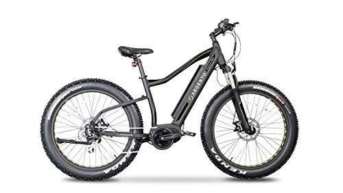 Vélos de montagne électriques : Vélo électrique argenté Elephant Pro Fat Mountainbike, Roues Unisexe Adulte, Noir, Taille Unique