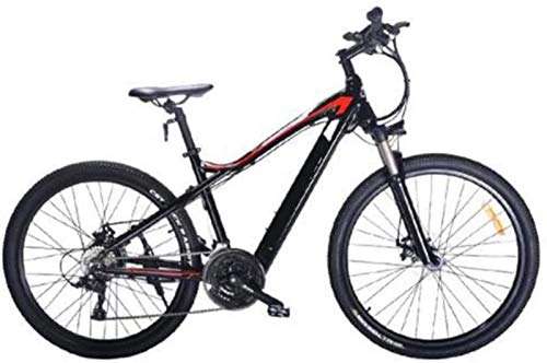 Vélos de montagne électriques : Vélo électrique de neige de 27, 5 pouces avec écran LCD de 48 V 500 W 27 vitesses pour homme et femme - Batterie au lithium - Pour adultes