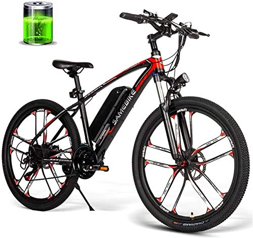 Vélos de montagne électriques : Vélo électrique Vélo électrique de 26 Pouces 350W 48V 8Ah 8Ah Vélo vélo résistant à l'eau 30 km / h Haute Vitesse E-Bike Hommes pour Femmes Adultes / Ville / Hors Route Lithium Battery Battery Cruiser