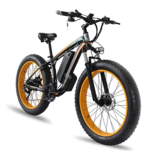 Vélos de montagne électriques : Vélos électriques 1000W for Adultes 26 Pouces Fat Tire Montagne ELECTURE for Men 48V Moteur DE Neige DE Neige Electrique (Couleur : D, Taille : 18AH Battery)