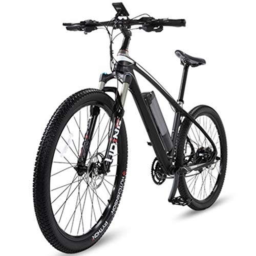 Vélos de montagne électriques : WuKai 26 Pouces en Fiber De Carbone Batterie Lithium Bicyclette Électrique Vélo Tout-Terrain Énergie Électrique Véhicule Vélo De Montagne