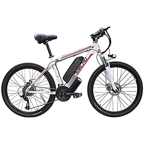 Vélos de montagne électriques : WXX 26 Pouces Adultes 48V Grande Capacité Vélo Électrique Moniteur LCD Étanche Et Anti-Poussière 5 Vitesse Élevée Power Smart Mountain Bike