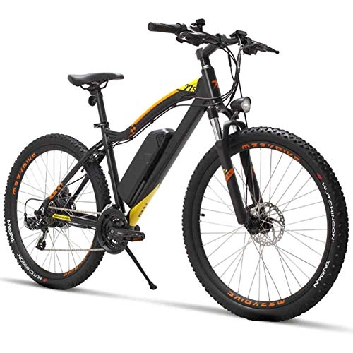 Vélos de montagne électriques : XFY Adulte Électrique VTT avec 400W 48V Batterie au Lithium, avec Pédales de Bicyclette Lumière de Freinage Arrière et Feu Avant