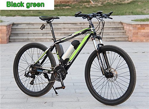 Vélos de montagne électriques : Yoli Vlo lectrique 36V Batterie au lithium VTT Shiman0Unisexe 5couleurs / 3vitesses au choix 21 speed green