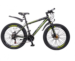 Mars Fat Tyre Mountain Bike - MTB Uomo-Donna, 21 Marce, Telaio in Alluminio Shimano, Green Black