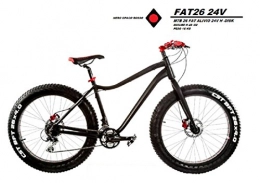 Cicli Puzone Fat Tyre Mountain Bike BICI MTB FATBIKE FRENI A DISCO IDRAULICI SHIAMNO ALIVIO 24V MODELLO FAT26 24V MADE IN ITALY (52 CM)