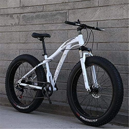 HCMNME Fat Tyre Mountain Bike Bicicletta durevole di alta qualit Mountain Bike, Fat Tire Hardtail alto tenore di carbonio della struttura d'acciaio della bicicletta della montagna, molla di sospensione della forcella della bici d