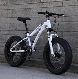 HongLianRiven Fat Tyre Mountain Bike BMX Fat Tire Bike biciclette, Mountain Bike for adulti e ragazzi con freni a disco e sospensioni molla della forcella, acciaio al carbonio Telaio 5-25 ( Color : A , Size : 20inch 24 speed )