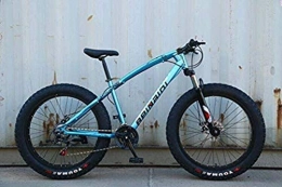 HongLianRiven Fat Tyre Mountain Bike BMX Mountain Bike for Gli Adulti, Hard-Coda della Bicicletta della Montagna, Acciaio al Carbonio Telaio, Doppio Disco Freno e Sospensione Anteriore Forcella 5-25 (Color : D, Size : 24 inch 7 Speed)