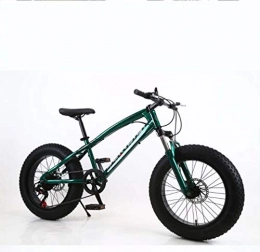 Cloth-YG Fat Tyre Mountain Bike Cloth-YG Fat Tire - Mountain bike da uomo, doppio freno a disco, telaio in acciaio al carbonio, 7 velocità, ruote da 20 pollici, H, 66, 04 cm