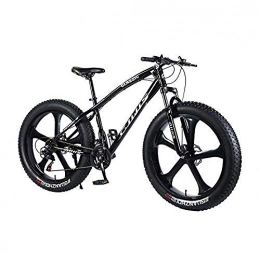 CXY-JOEL Fat Tyre Mountain Bike CXY-JOEL Mountain Bike Bicicletta 26 × 4, 0 Pollici Fat Tire Mtb Bike Uomo S Hardtail Mountain Bike Ammortizzatore Forcella Anteriore e Dual Disc Brake-Green_30 Speed
