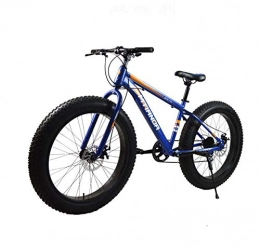 GASLIKE Bici GASLIKE Mountain Bike Fat Tire per Uomini e Donne Alti, Telaio in Acciaio al Carbonio da 17 Pollici, Ruote a 7 velocità, 26 Pollici e Pneumatici Larghi 4, 0 Pollici, B