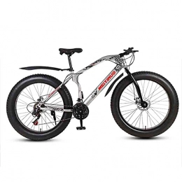 GEETAC Fat Tyre Mountain Bike GEETAC Mountain Bike per uomini e donne adulti, 26 '' All Terrain MTB City Bike con 4.0 Fat Tire, Forcella Sospensione Bold Forcella Neve Spiaggia Bicicletta