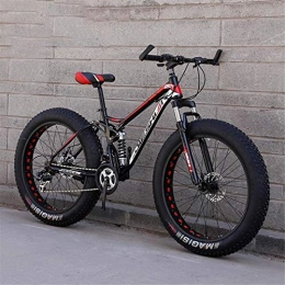 GMZTT Bici GMZTT Unisex Bicycle Adulti Fat Tire Mountain Bicycle, off-Road Bicycle Neve, Doppio Freno a Disco Cruiser Bikes, Biciclette Spiaggia 26 Pollici Ruote (Color : A, Size : 21 Speed)