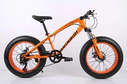 GuiSoHn Fat Tyre Mountain Bike GuiSoHn - Bicicletta da 20 pollici Fat Bike 4.0 per bambini, da spiaggia, neve, 7 / 21 / 24 / 27 velocità, bici da montagna a doppio disco, GuiSoHn-514688261., Taglia unica