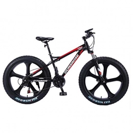 GuiSoHn Fat Tyre Mountain Bike GuiSoHn, ruota da 26 pollici, con 5 coltelli, in acciaio al carbonio, per adulti, per mountain bike, bici da spiaggia e snowboard, GuiSoHn-514687930., Taglia unica