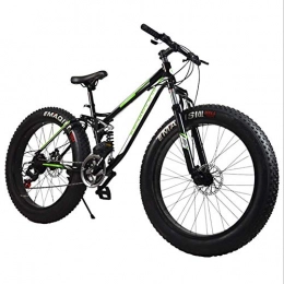 GuoEY Bici GuoEY Mountain Bike Discesa MTB Bicicletta / Bicicletta Mountain Bike Bike, Telaio in Lega di Alluminio 21 velocità 26"* 4.0 Fat Tire Mountain Bike Fat Bike, Verde, 26"