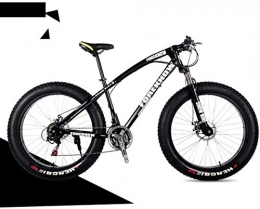 HongLianRiven Bici HongLianRiven BMX Bicicletta della Montagna, 21 / 24 / 27 velocità 26inch 4.0 Fat Bike Mountain Bike Neve Bicicletta Shock Sospensione 7-14 (Color : Black, Size : 24 Speed)