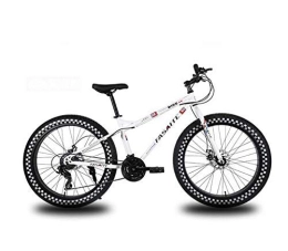 Hycy Fat Tyre Mountain Bike HYCy MTB Ruote da 26 Pollici Mountain Bike per Adulti, Fat Tire Hardtail Bike Bike, Telaio in Acciaio al Carbonio, Freno a Doppio Disco