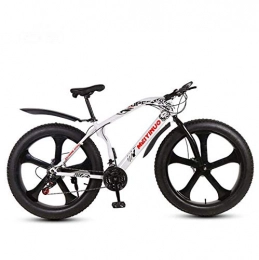 LJLYL Fat Tyre Mountain Bike LJLYL - Bicicletta da mountain bike, 26 pollici, Fat Tire, con telaio in acciaio al carbonio, freno a doppio disco, b, 21 speed