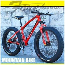 ATRNA Fat Tyre Mountain Bike Mountain Bike per Adulti, Fat Tire Mountain Trail Bike Acciaio al Carbonio Telaio Hardtail Bicicletta con Sedile Regolabile Estate di Corsa Esterna Bicicletta Student Biciclette