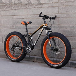 RNNTK Bici MTB Per Adulti Fat Bike, RNNTK Adulto Mountain Bike Fuoristrada Doppia Sospensione Una Varietà Di Colori Freni A Doppio Disco Pneumatici grassi.Bici H -27 Velocità -24 Pollici