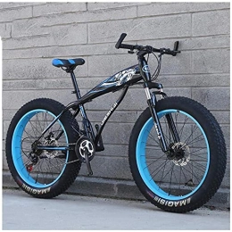 N&I Bici N&I Fat Tire Hardtail Mountain Bikes con sospensione anteriore per adulti e donne, 4 ampie tiri anti-slittamento, mountain bike high-con, in acciaio, Dual Disc Bike