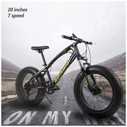 Qinmo Fat Tyre Mountain Bike Qinmo Bicicletta, Mountain Bike con doppio freno a disco for adulti donne degli uomini, All Terrain Anti-Slip Fat Tire bicicletta della montagna, -alto tenore di carbonio in acciaio Mountain Trail Bike
