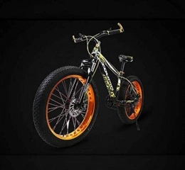 QZ Fat Tyre Mountain Bike QZ 26 Pollici Montagna della Bici della Bicicletta for Adulti Uomo Donna Fat Tire Mens MBT Bike, con la Lega di Alluminio Ruote E Doppio Freno a Disco, Dimensione: 21 velocità, Colore: B