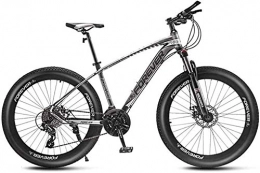 QZ Fat Tyre Mountain Bike QZ 27.5 Pollici Mountain Bikes, Adulti 24 / 27 / 30 / 33-Velocit Hardtail Mountain Bike, Telaio in Alluminio, all Terrain Mountain Bike, Sedile Regolabile (Color : D, Size : 24 Speed)