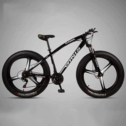Tbagem-Yjr Fat Tyre Mountain Bike Tbagem-Yjr Mountain Bicycle - Città della Bicicletta della Strada Montagna Doppia della Sospensione Bici Sport Tempo (Color : Black, Size : 30 Speed)