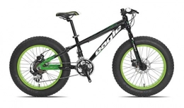 Tecnobike Fat Tyre Mountain Bike Tecnobike - Fat MTB Bike - all Around MTB - all Terrain - 20' Inches - Nero / Verde